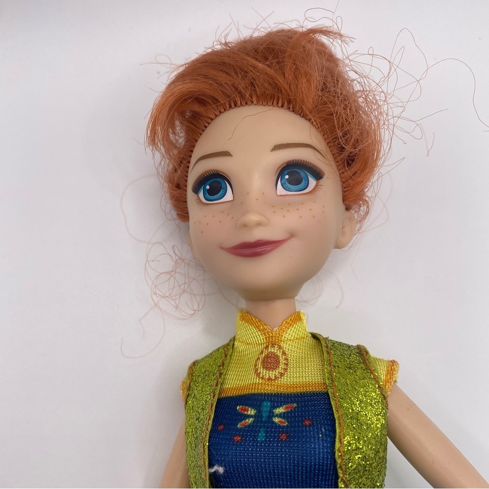 Disney Anna Doll with Blue and Gold Dress - Picture 7 of 13